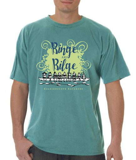 Kayak group t-shirt design.
